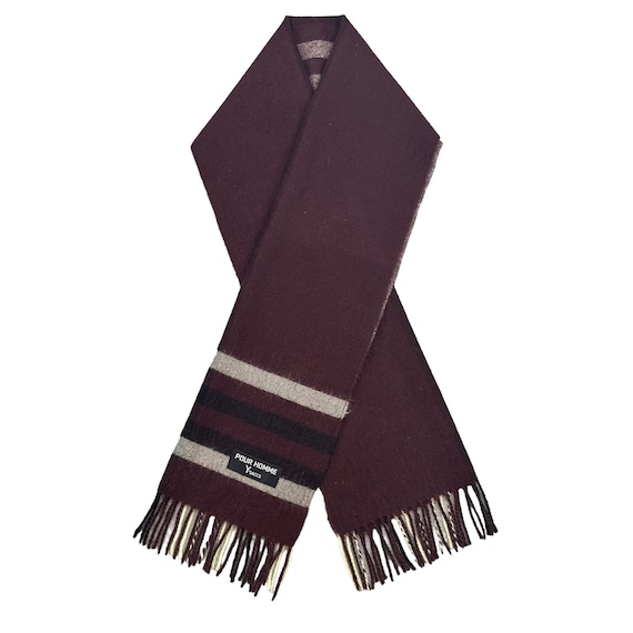 Yohji Yamamoto　POUR HOMME　マフラー Vintage Pour Homme Ysaccs Yohji Yamamoto Scarf Yohji Yamamoto