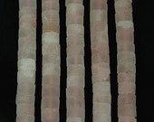 Approx 50pcs Rough pink nature quartz abacus shape beads pendants,rondelle rose crystal stone fit necklace charms jewelry making 6-8x12mm