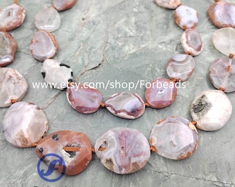Faceted Slab Irregular Druzy Agate Loose Beads,Onxy Drusy Geode Slice Pendants Necklaces Making