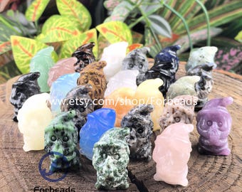 1.2" Gemstone Carved Santa Claus Statue Christmas Gifts,Healing Crystal Figurine Home Desk Decoration