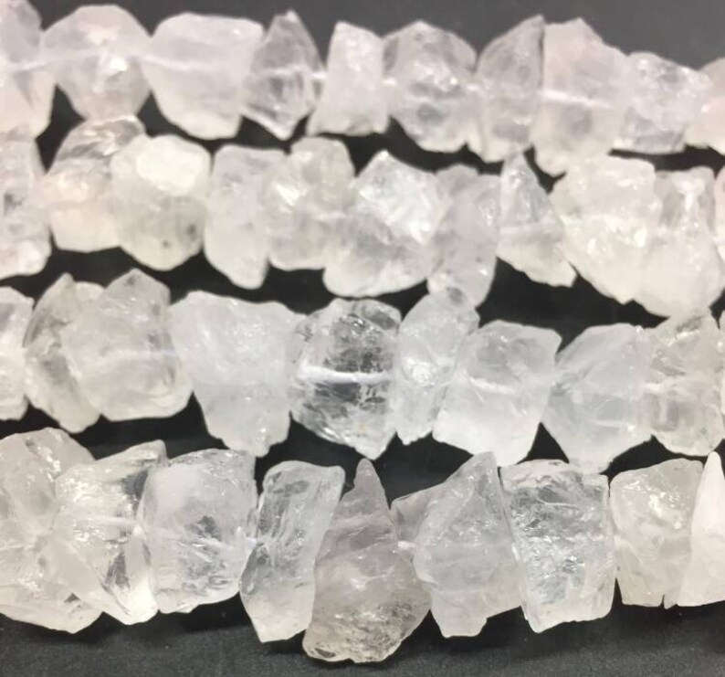 Approx 42pcs,Natural Crystal Quartz Chip Nuggets,Rough Raw Quartz Freeform Nugget beads Pendant Necklace Bracelet Jewelry,6-13x10-20mm