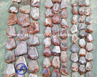 Red Edge Agate Geode Faceted Slab Beads,Onxy Druzy Drusy Slice Pendants Necklaces Making