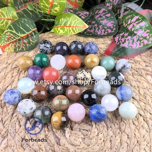 20mm Healing Crystal Sphere,Mini Gemstone Ball Set,Reiki Quartz Round Beads Pocket Stone