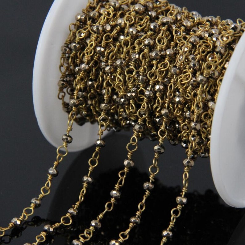 2x3mm Tiny Glass Beads Making Necklace Findingstitanium Gold Etsy