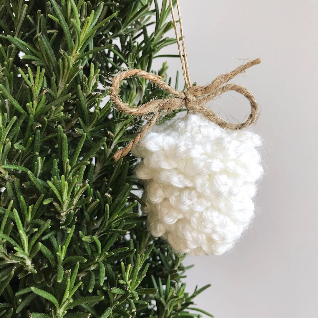 Crochet Pine Cone Ornamentrustic Christmas Decorfarmhouse Decor