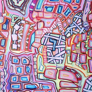 Le réseau en nous- Peinture acrylique originale