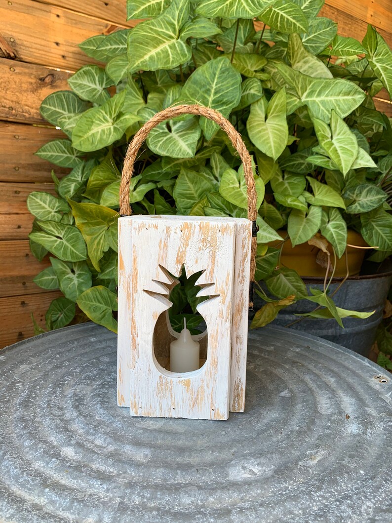 Rustic Pineapple Lantern,Wedding centerpieces,housewarming gift,pineapple lover gift,wedding gift,pineapple lantern,friend gift,best seller image 9