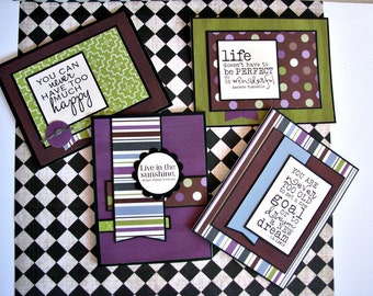 Happiness Notecards - Set of 4