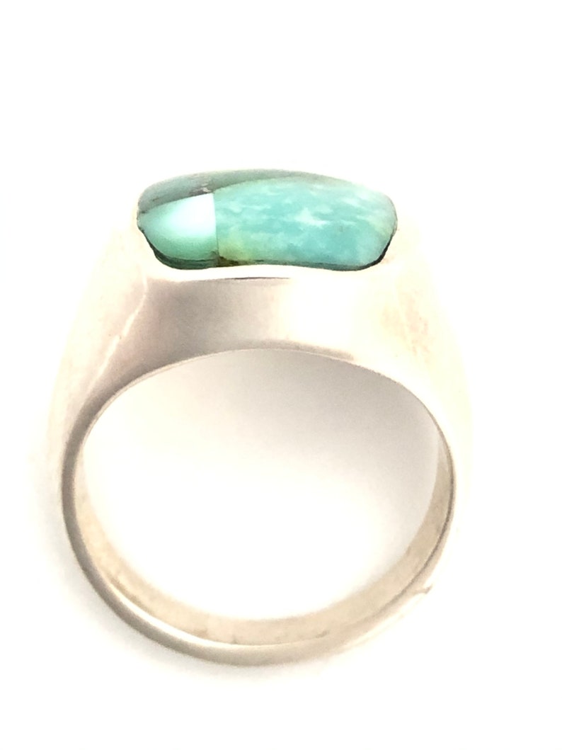 Navajo Style Studio GL Sonoran Gold Turquoise /& Sterling Silver Ring Size 9 Signed