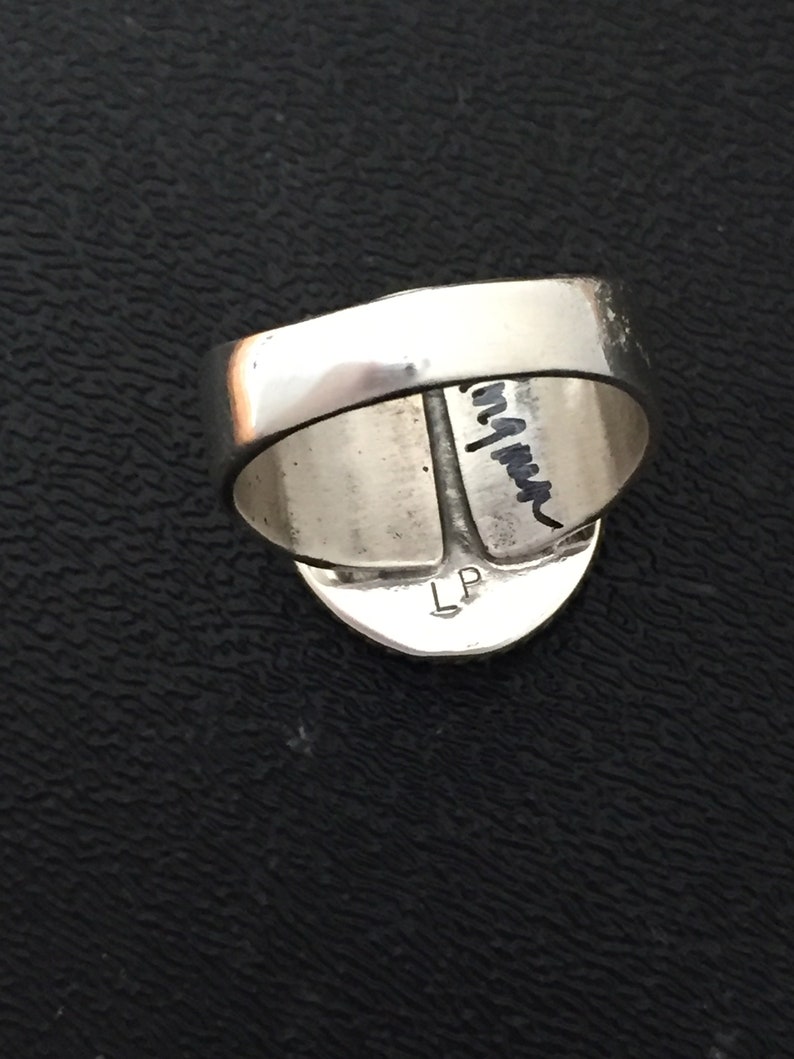 Native American Navajo Kingman Turquoise /& Sterling Silver Ring Size 11