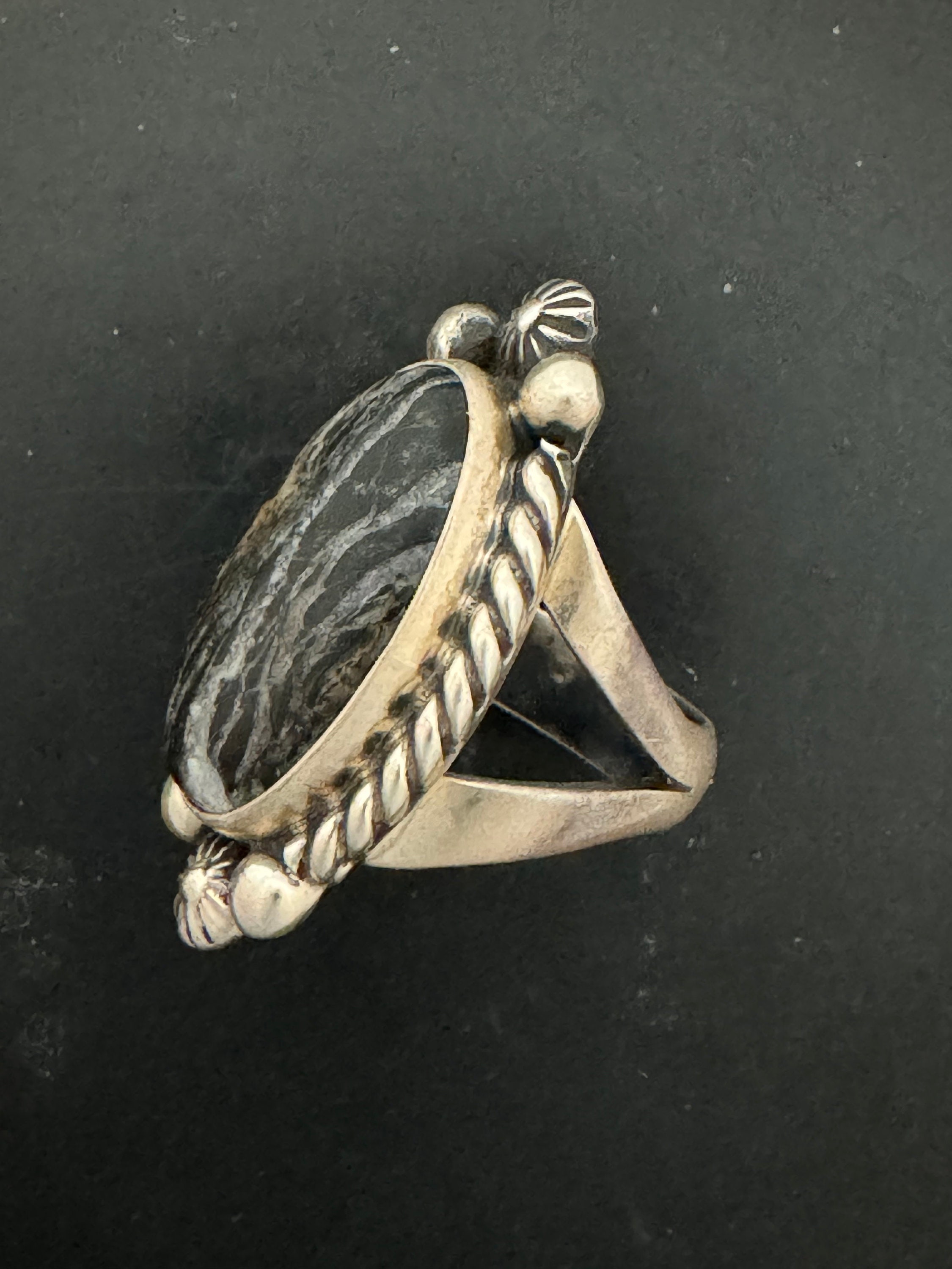 Navajo Elaine Sam White Buffalo Sterling Silver Ring Size 8 - Etsy