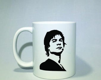 Damon Salvatore- Ian Somerhalder coffee mug!  *Coffee mug, coffee cup, , funny coffee cup, gift, vampire diariespersonilized