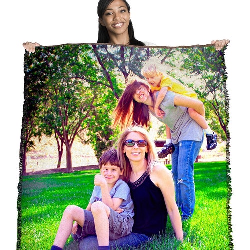 HD Woven Photo Blanket Etsy