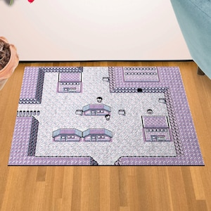 Lavender Town Doormat Welcome Rug