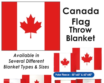 Canada Flag Throw Blanket / Tapestry Wall Hanging