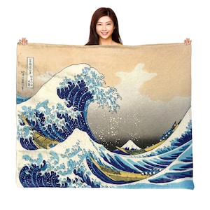 Hokusai, The Great Wave Off Kanagawa - Throw Blanket / Tapestry Wall Hang