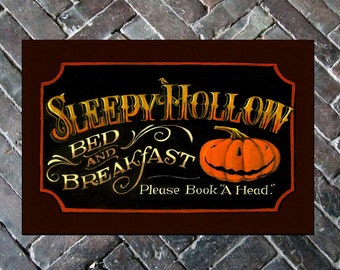 Sleepy Hollow Doormat / Halloween Rug