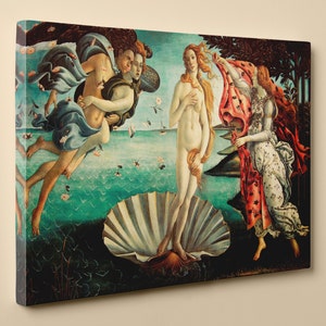 The Birth of Venus by Sandro Botticelli - Canvas Print, 36 by 24 Inch