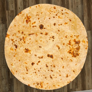 Corn Tortilla Burrito 60" Towel/Blanket - 5 feet diameter