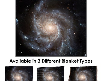 Spiral galaxy M101 - Throw Blanket / Tapestry Wall Hanging