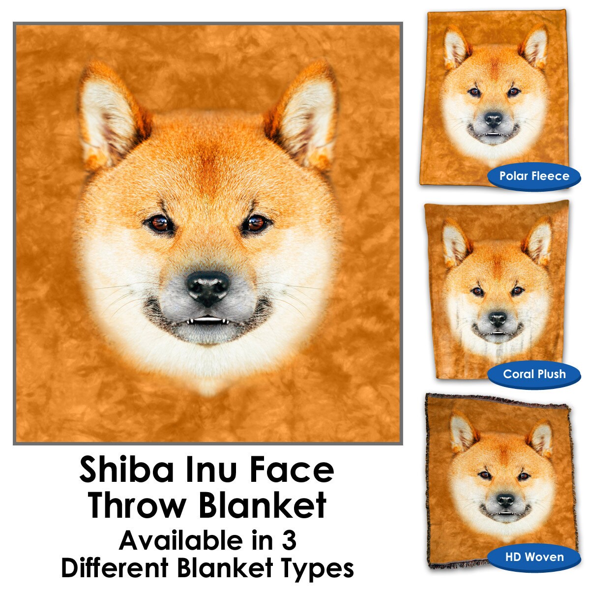 Shiba inu throw blanket cheap