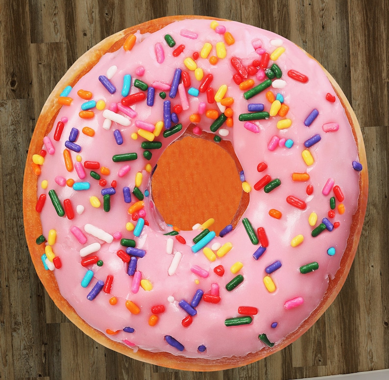 Donut with Sprinkles 60 Round Microfiber Beach Towel Etsy