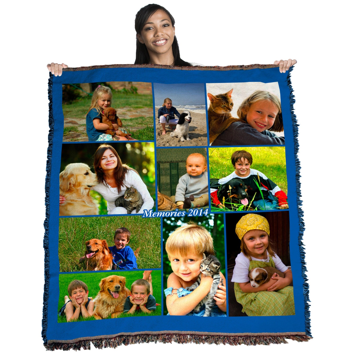 HD Woven Photo Collage Blanket Etsy