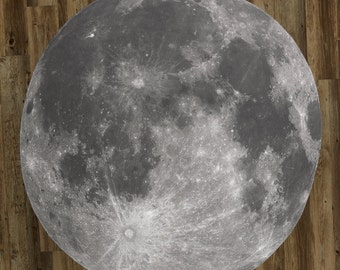 The Full Moon 60" Round Microfiber Towel -OR- Area Rug