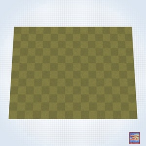 Checkered Grassy Fleece Gaming Mat - 60&quot; x 80&quot;