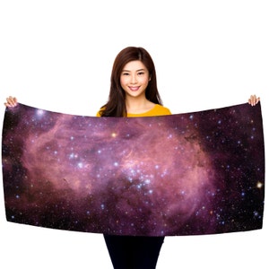 N11 Hubble Image 30&quot; x 60&quot; Microfiber Beach Towel