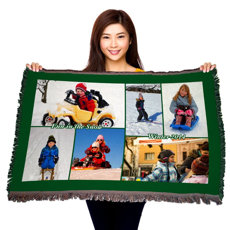 HD Woven Photo Collage Blanket Etsy