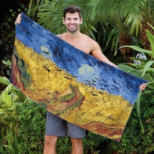 Vincent Van Gogh&#39;s &quot;Wheatfield with Crows&quot; Beach Towel