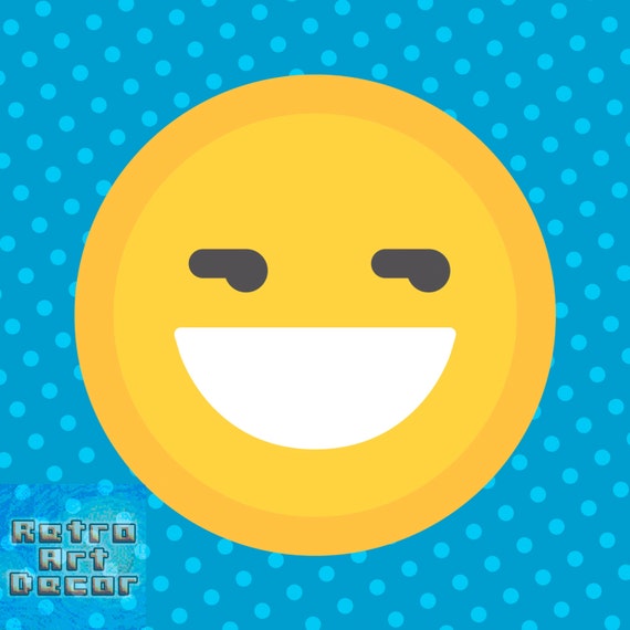 Buy Smiley Face Big Grin Printed Sticker