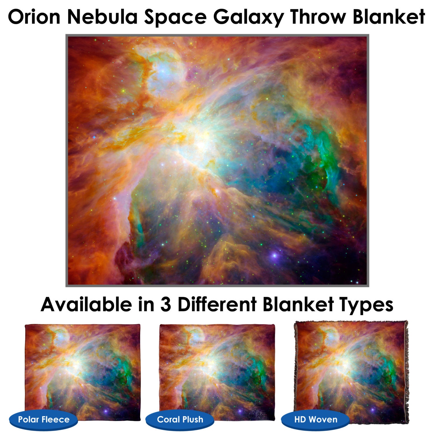Nautical Nebula Quilted Blanket NCU0DK219 main image 1
