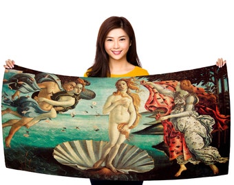 Botticelli's "The Birth of Venus" 30" x 60" Beach Towel