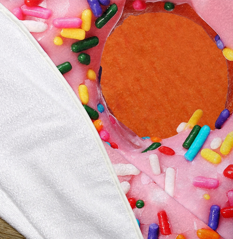 Donut with Sprinkles 60 Round Microfiber Beach Towel Etsy