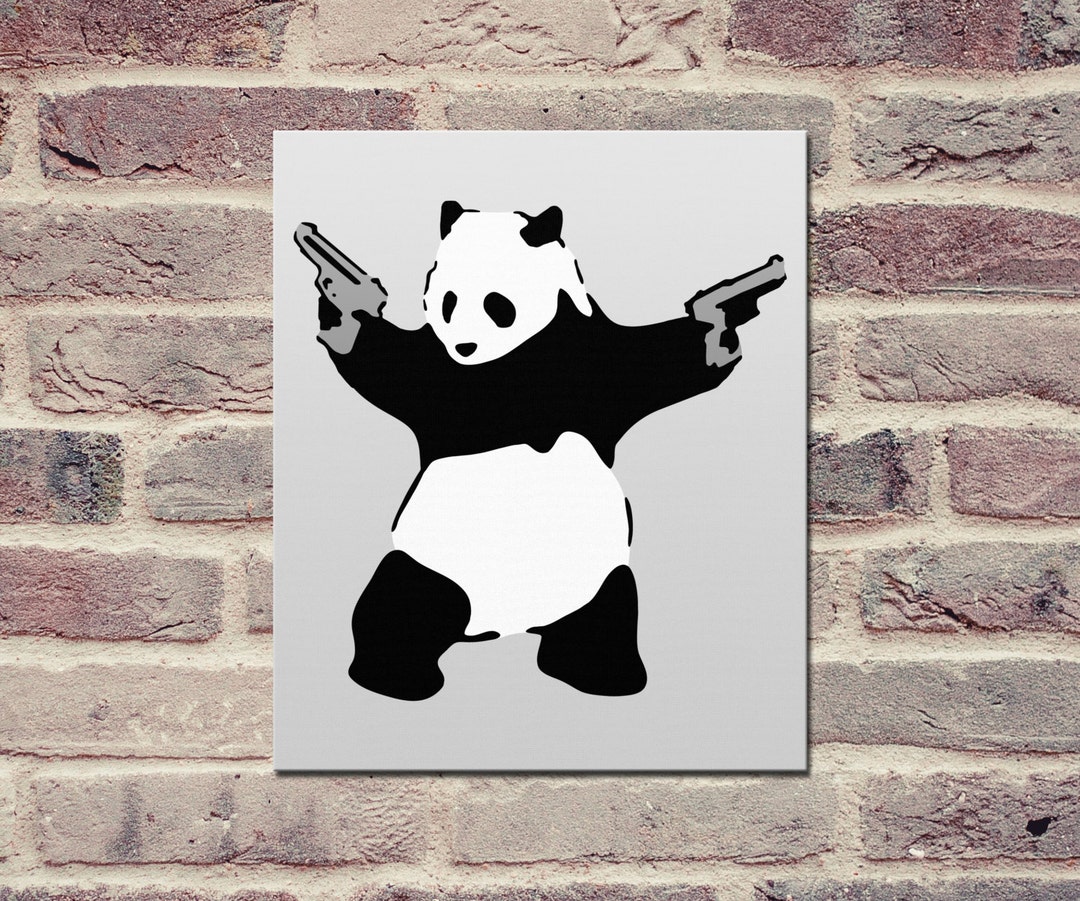 Banksy, Panda With Guns (8