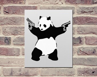 Banksy バンクシー KIDS ON GUNS 10ポンド 書類フルセット Kids On Guns Banksy Canvas Graffiti Wall Art | Canvas Wall Art