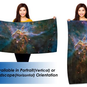 Mystic Mountain, HD Hubble Image - 30&quot; x 60&quot; Microfiber Beach Towel