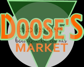 Gilmore-Inspired Doose's Market Logo Graphic