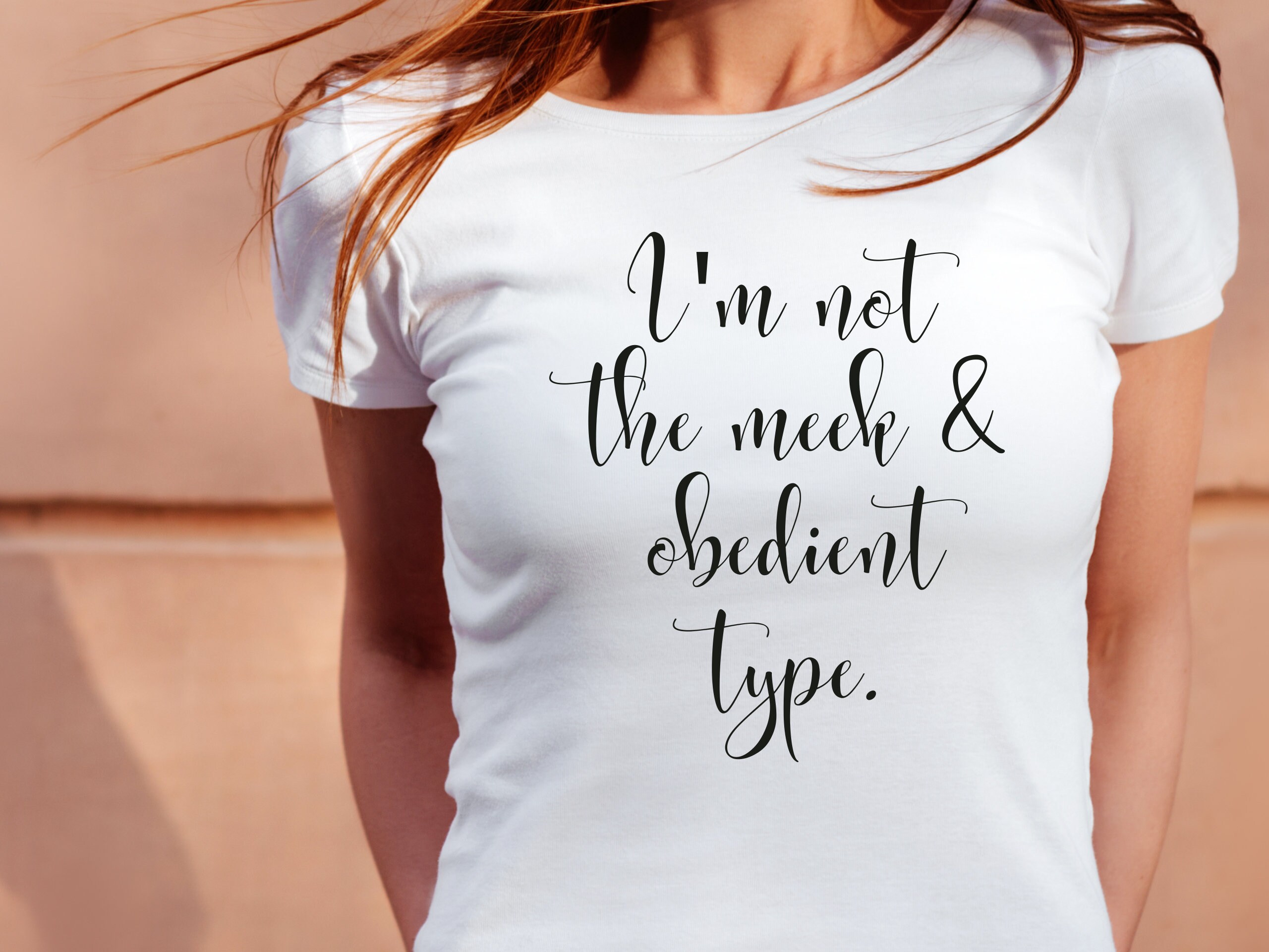 not the meek and obedient type shirt