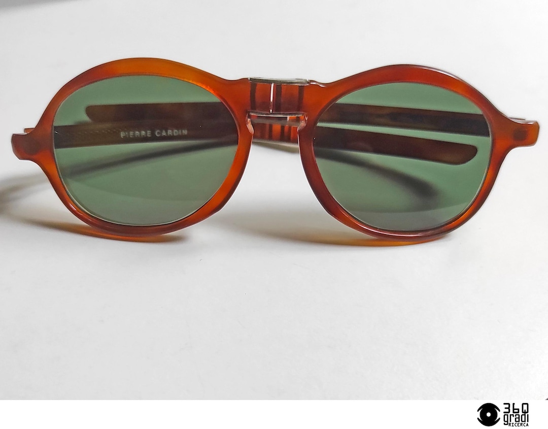 希少 ビンテージ サングラス Pierre Cardin ピエールカルダン ロゴ Pierre Cardin ピエールカルダン サングラス 度なし 折りたたみ式