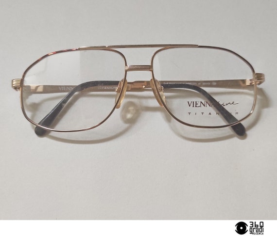 Viennaline Titanium 1711 Eyeglasses Vintage Japan 1980s (large