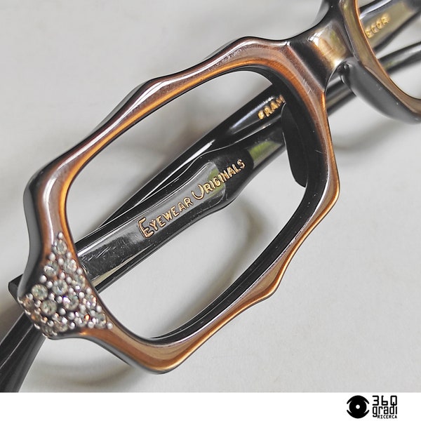 Vintage celluloid eyeglasses "Eyewear Originals", Italy, made in 60ies  (small).