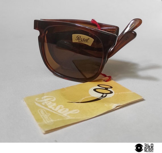 Gafas de sol plegables Persol Meflecto Ratti 807 marron oscuro vintage anos 80 mediano NOS Etsy Espana