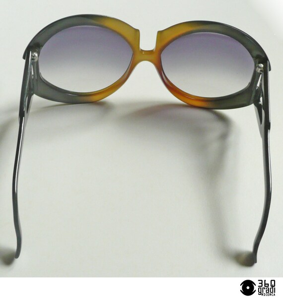 Lunettes De Soleil Vintage PLAYGIRL Des Années 70/80 - Monture Oversize Marron Translucide En Acétate