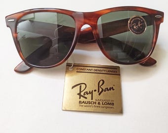Vintage sunglasses "B&L Ray-Ban USA", "wayfarer II" made in 80ies (large) NOS