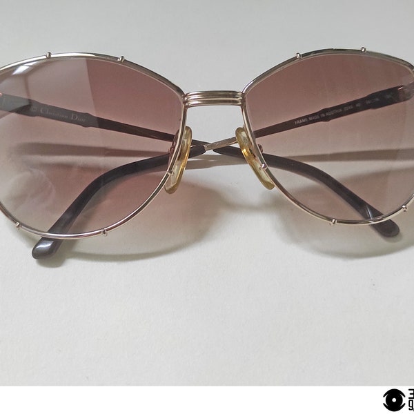 Lunettes de soleil "Christian Dior 2249" vintage Autriche des années 1980 (moyennes) NOS