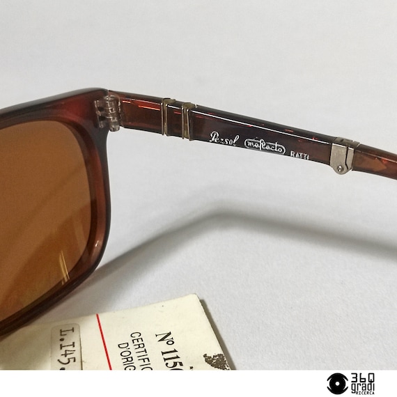 Vintage folding sunglasses "Persol Meflecto Ratti… - image 4