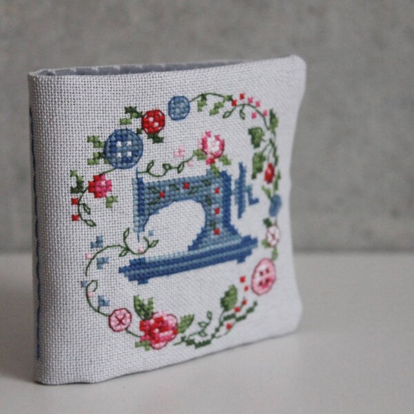 Sewing needle case, needle book, pin keep, needle keep, sewing accessories, hand embroidery